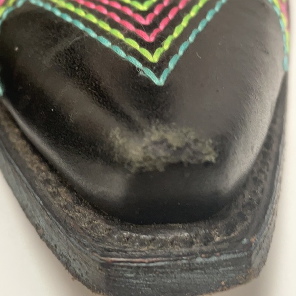 ARIAT Gypsy Soule Indian Feathered Sugar Skull Cowboy boots Don’t Walk In Fear 7 - Picture 9 of 11